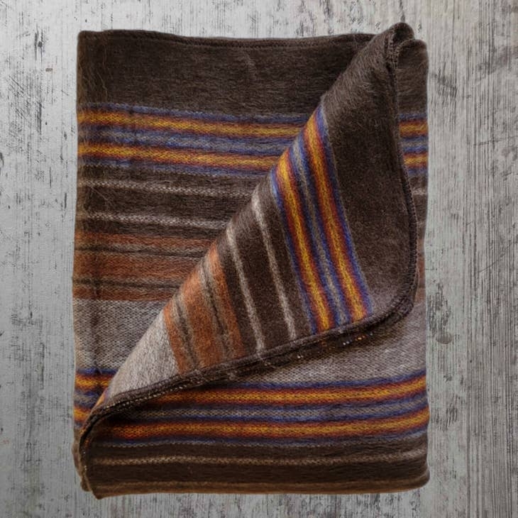 Bolivar Alpaca Wool Throw Blanket