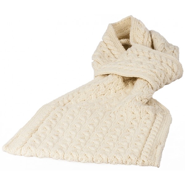 Aran Pull Through Classic Scarf / Pouch Pocket