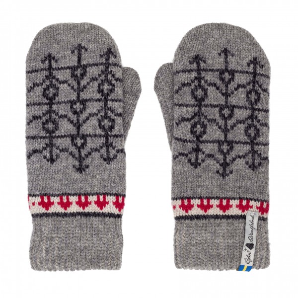 Ekshärad Gray Wool Mittens