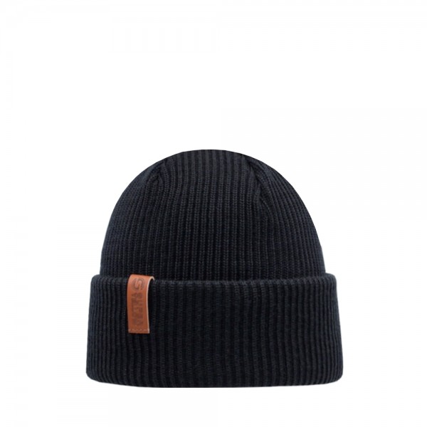 Kjempe Merino Wool Beanie – Black