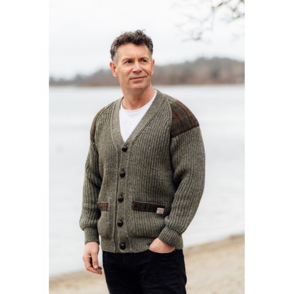 Knitted wool cardigan store