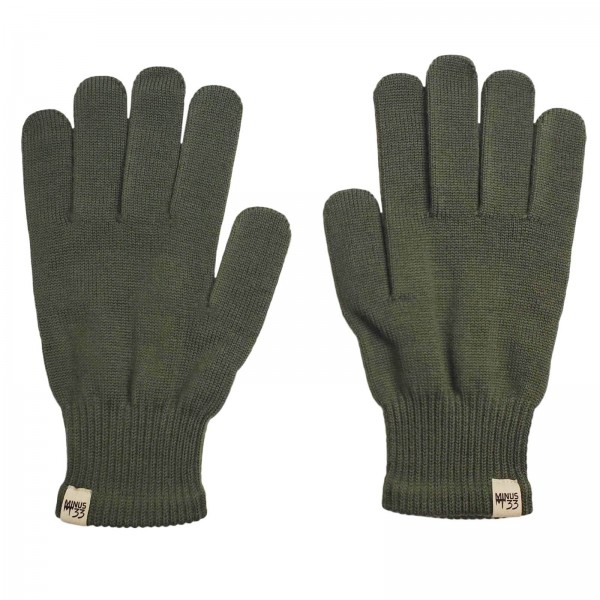 Minus33 Merino Wool Glove Liners Lightweight - Olive Drab Green