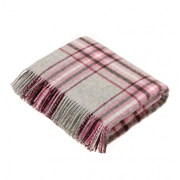 NT KILLERTON GREY/PINK THROW