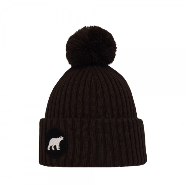 Polar Merino Wool Beanie - Black by SuperYellow, Finland