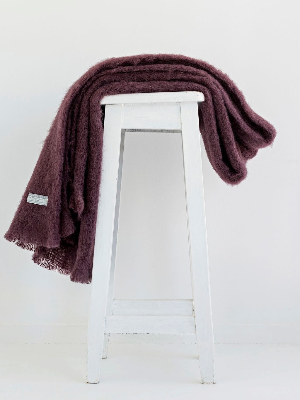 Windermere Mohair Blanket Throw Mulberry