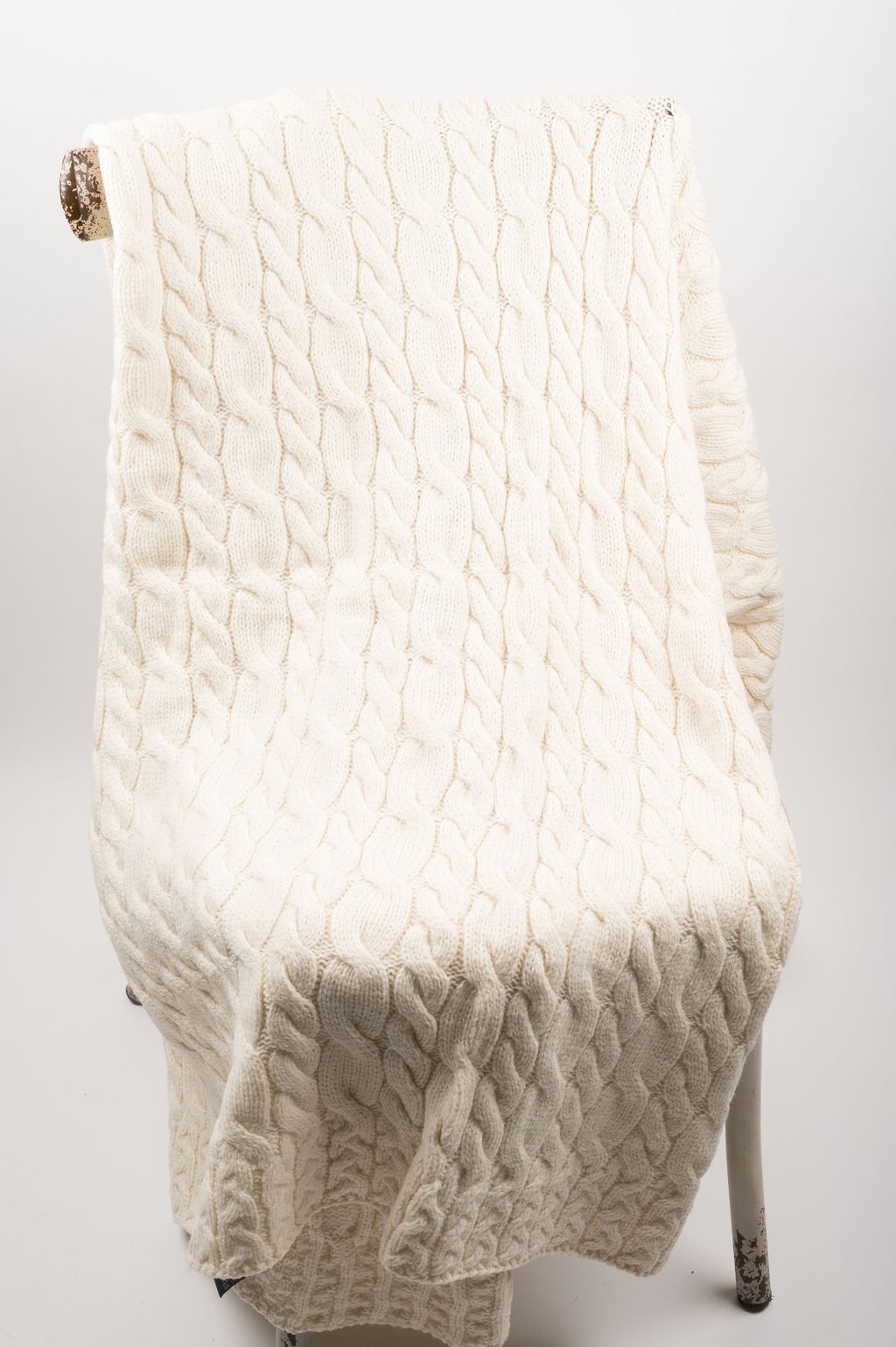 Aran throw blanket sale