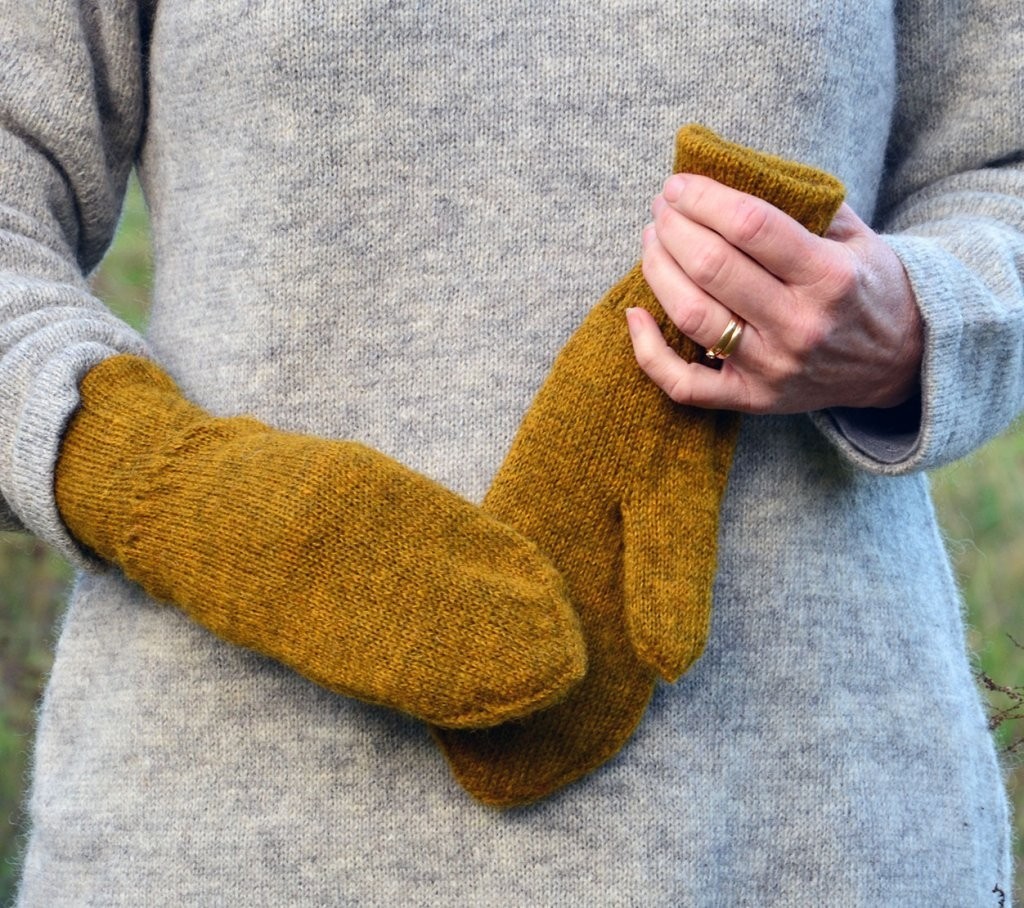 Knit wool deals gloves