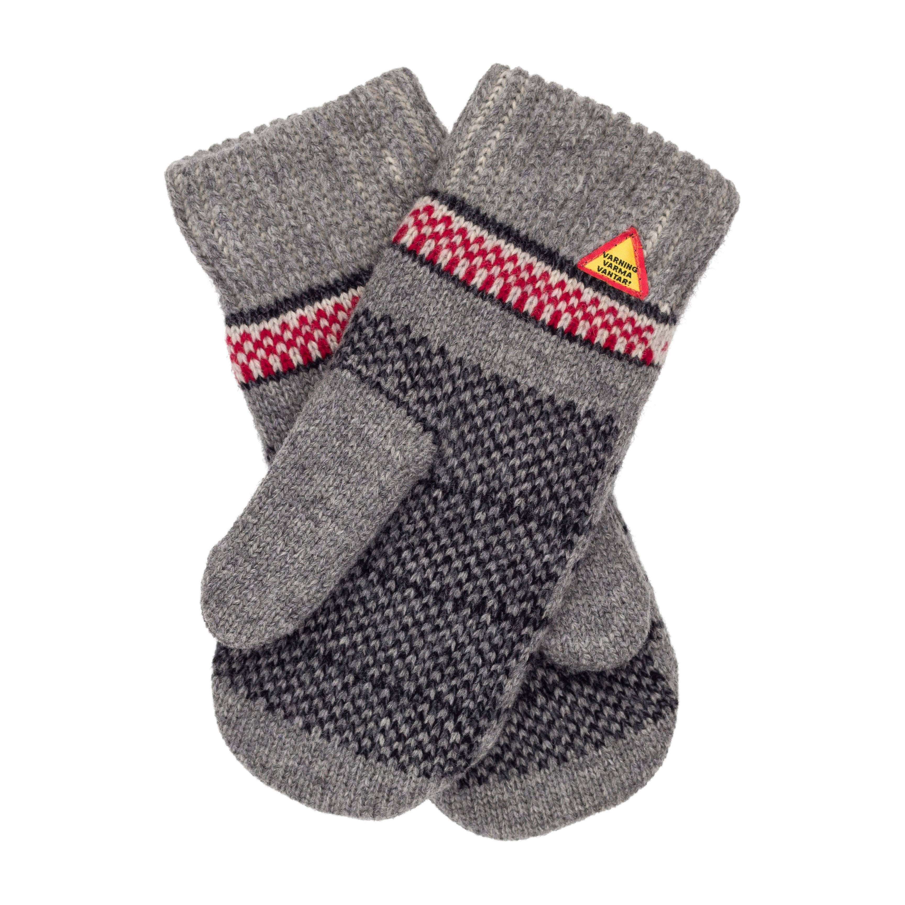 Ekshärad Gray Wool Mittens