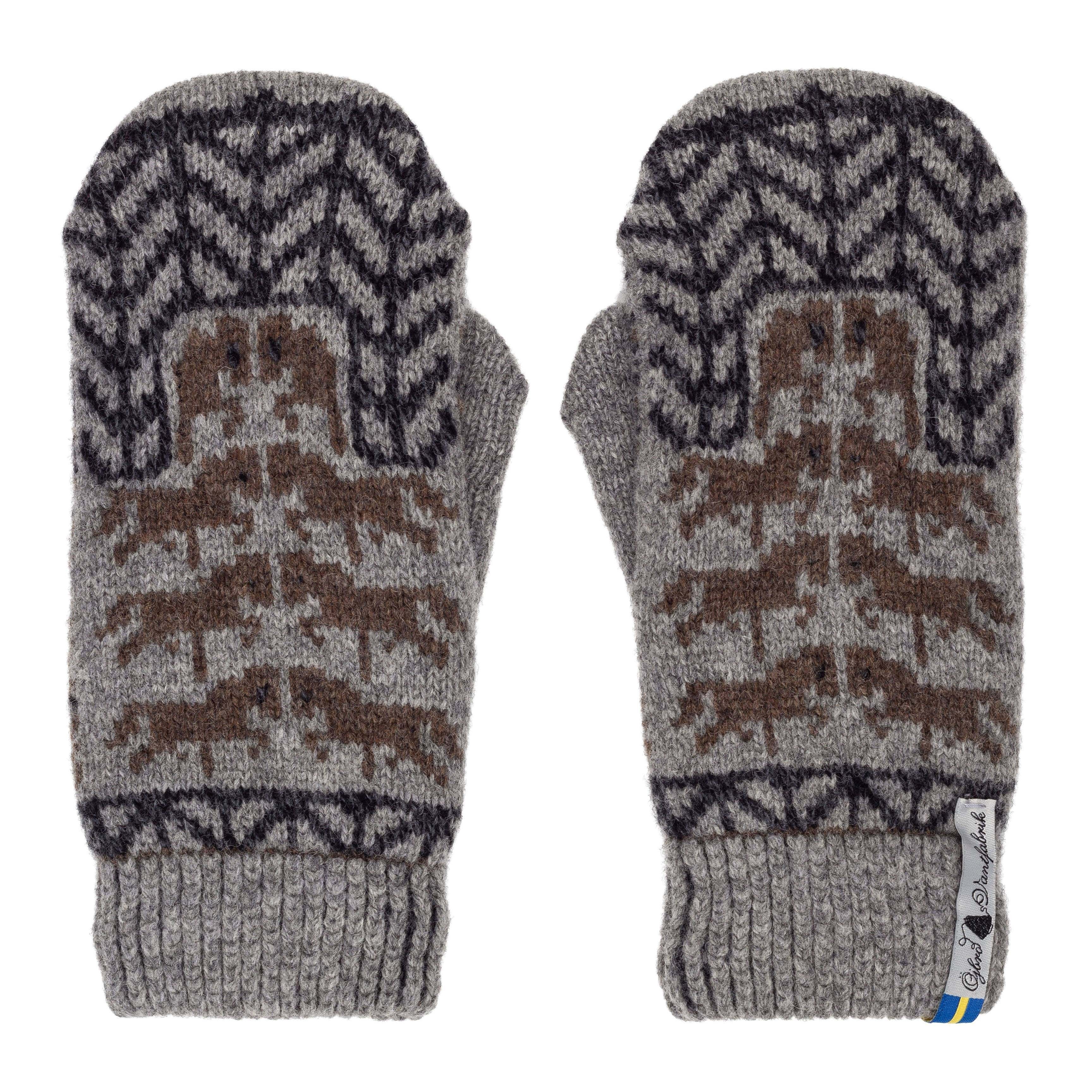 Gotland Gray Wool Mittens