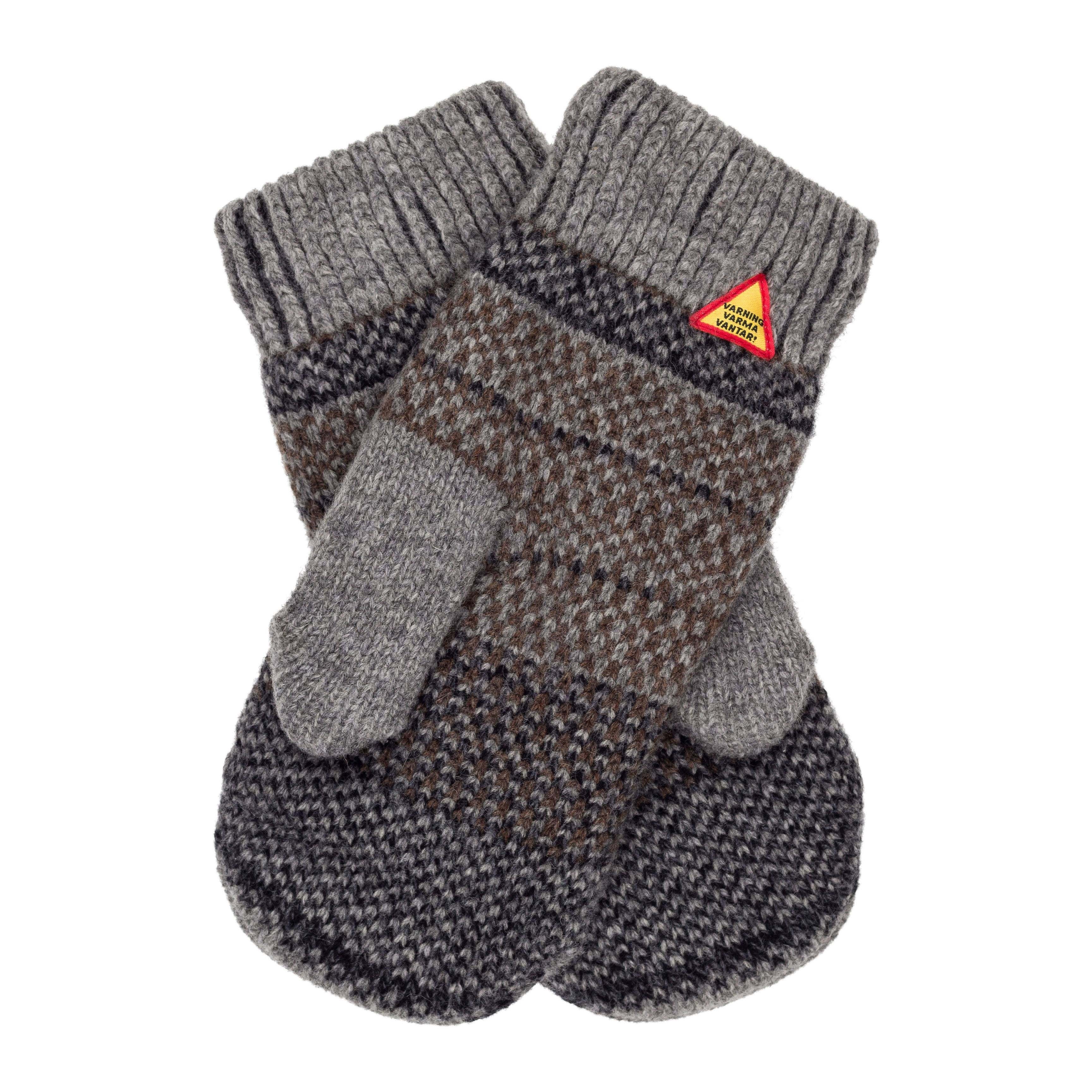 Gotland Gray Wool Mittens