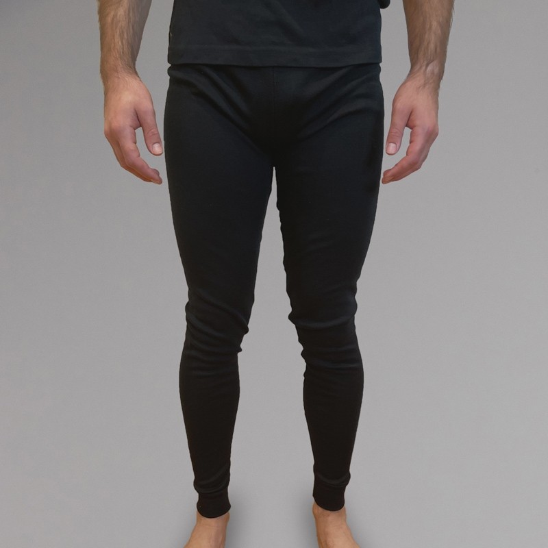 Merino Skins – Unisex Long John / Pant – Black