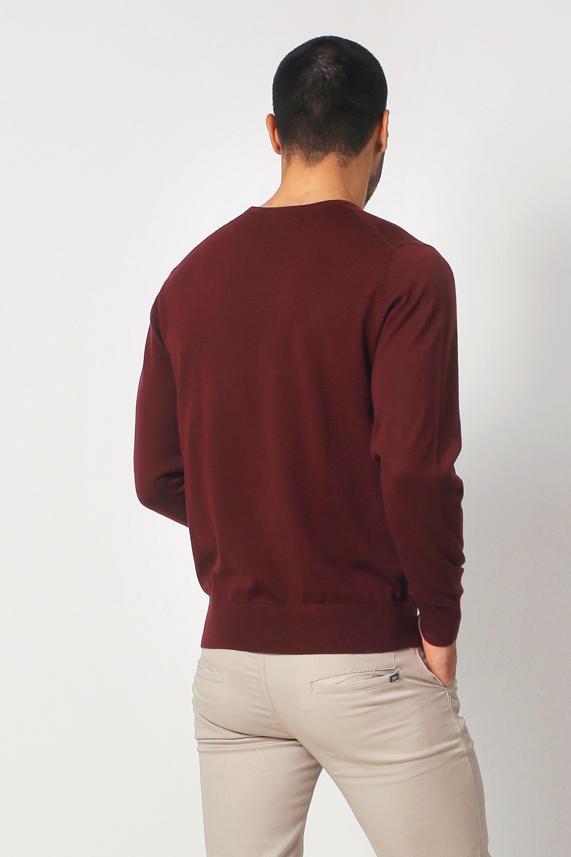 Maroon wool sweater clearance