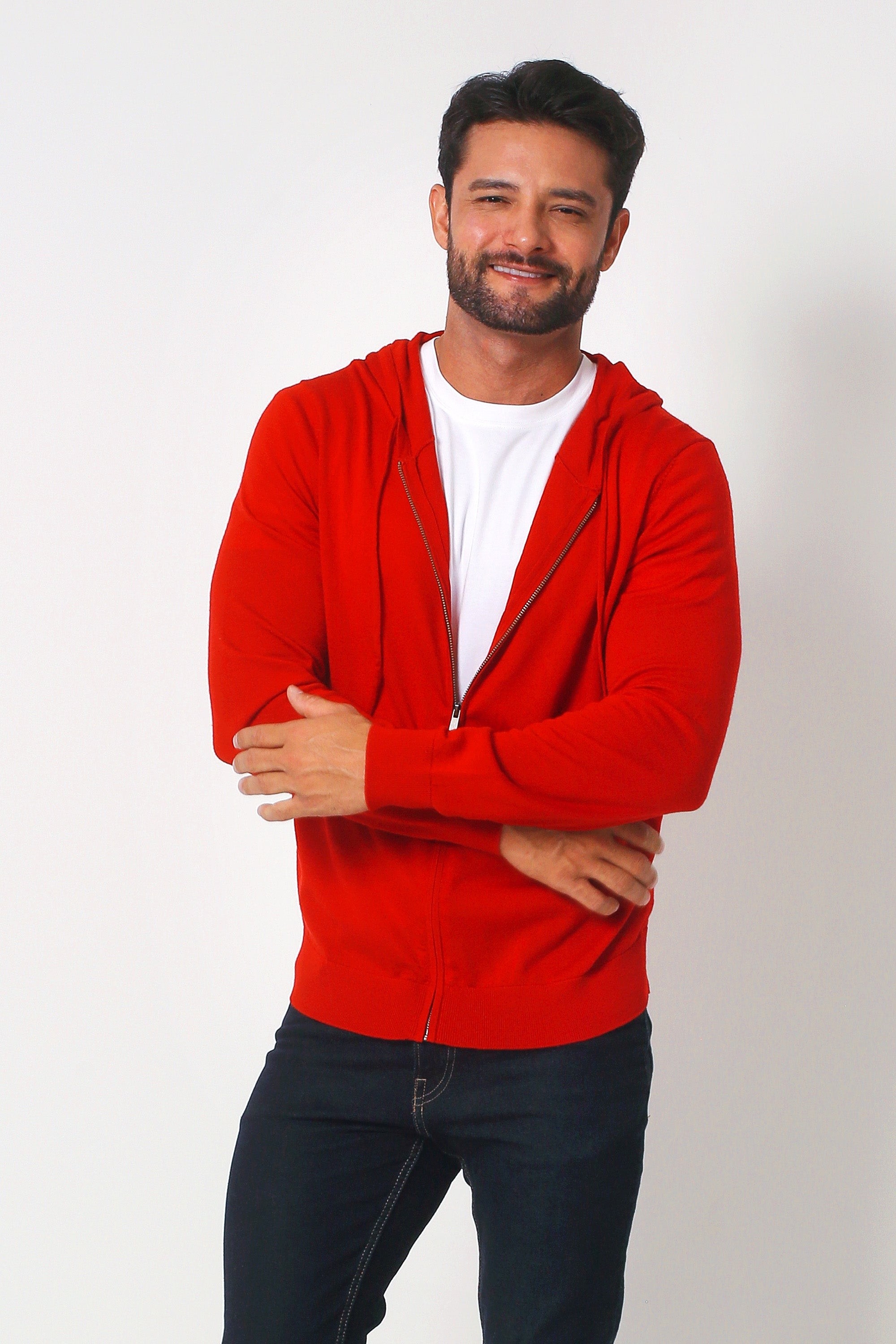 Red hoodie sweater hot sale