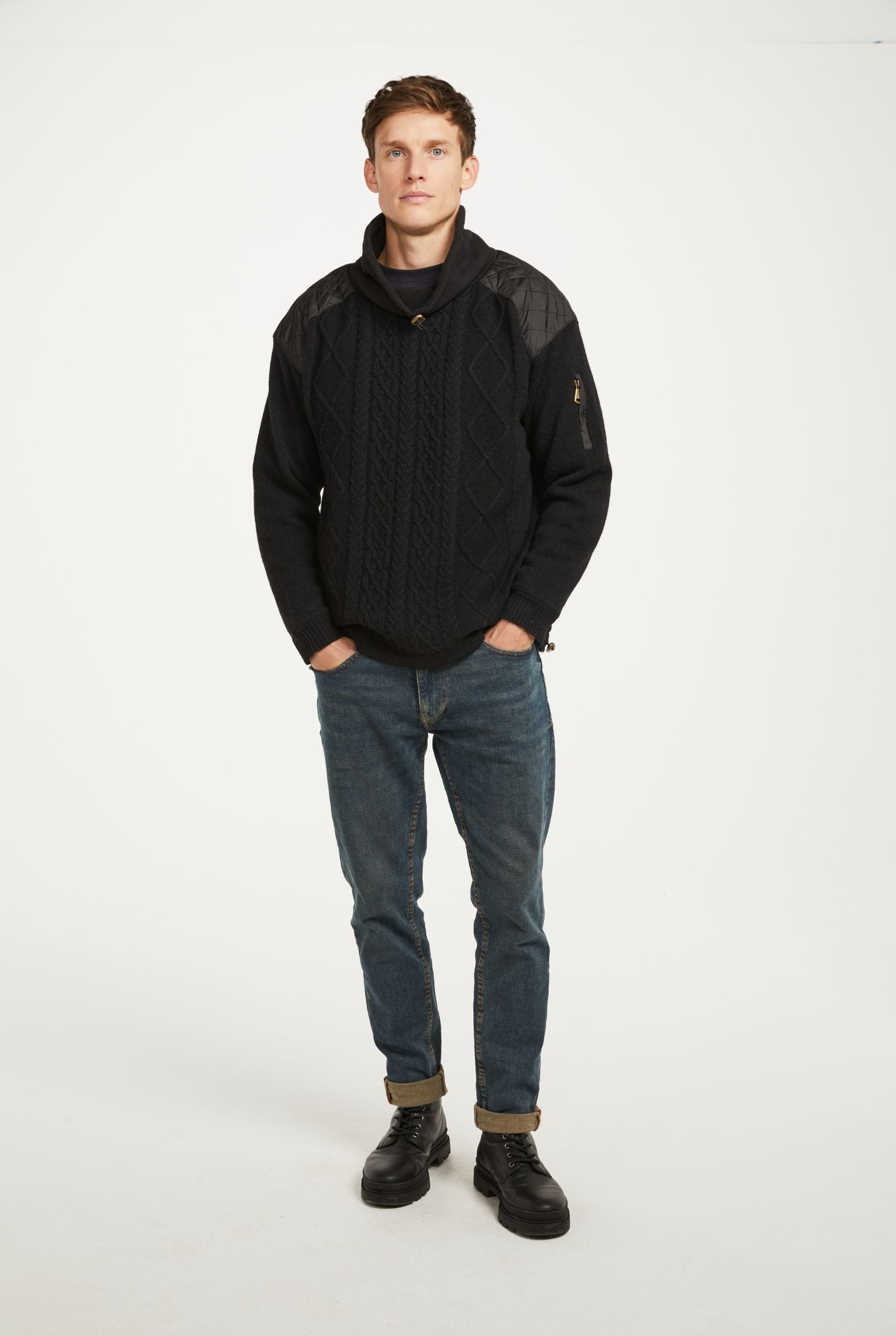 【新品未使用】Ennoy MERINO WOOL SWEATER BLACK M Oversized Merino Wool Crew - Deep Black – Colorful Standard