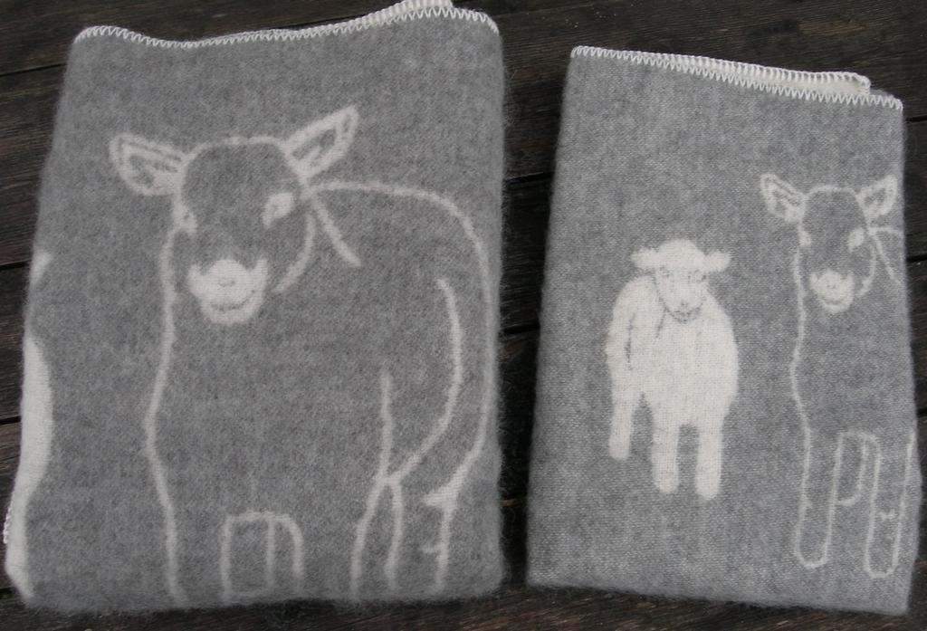 Sheep & Lamb Wool Throw Blanket 3 Sizes, 2 Colors