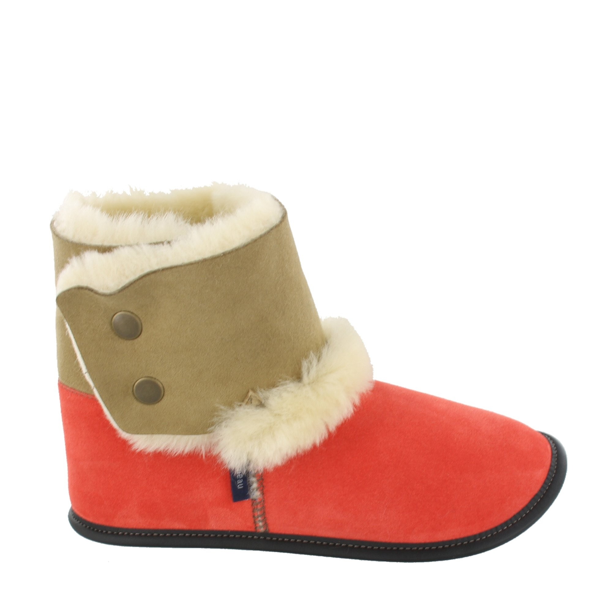 Reversed Sheepskin Bootie Slippers