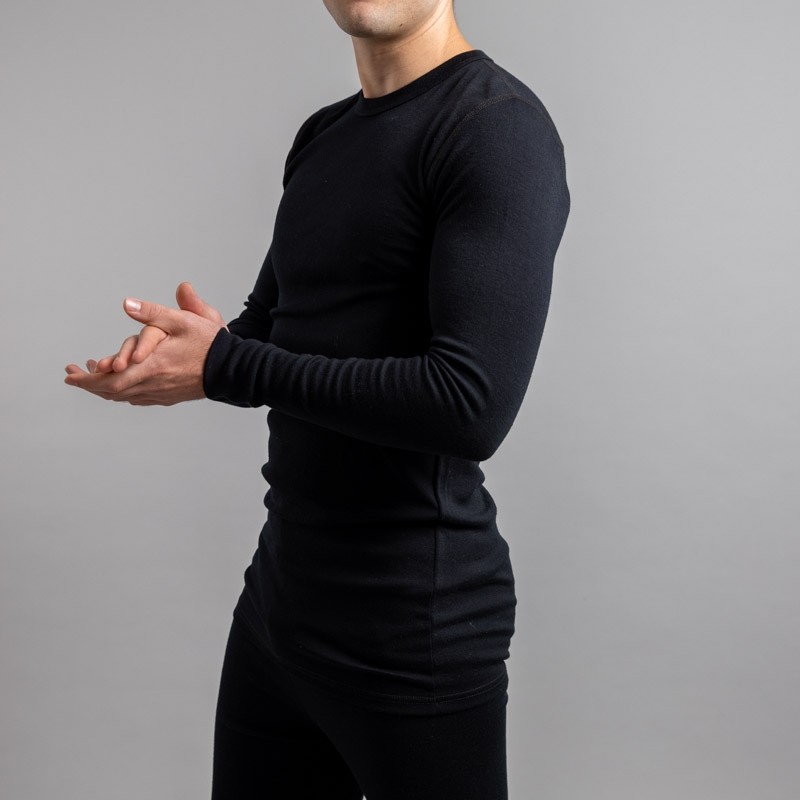 Australian Merino Wool Base Layer Clothes Men's Long Sleeve