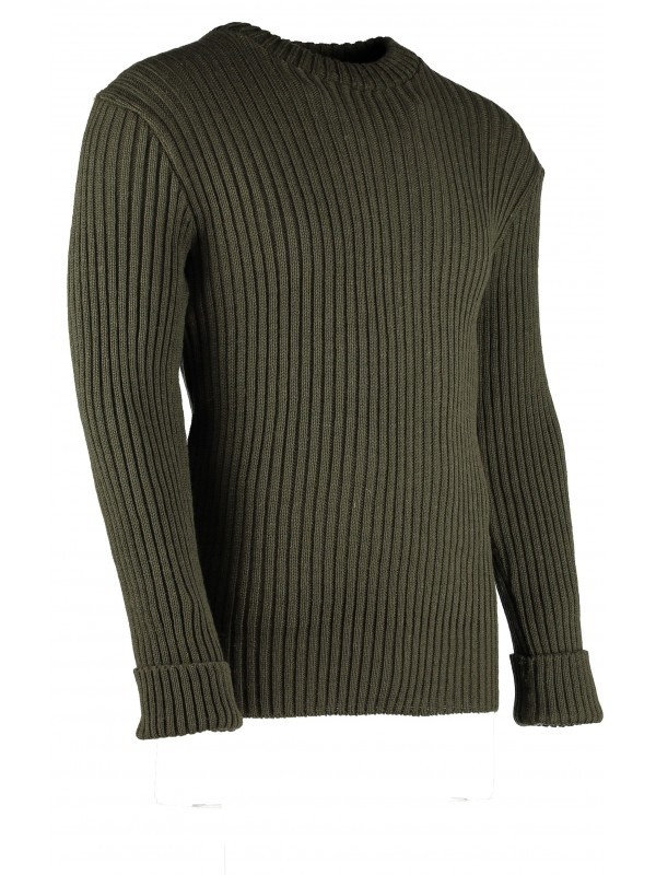 TW Kempton Welbeck Woolly Pully Sweater No Patches Olive