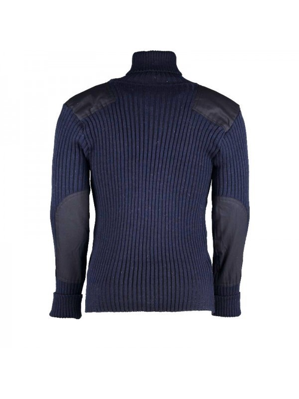 TW Kempton Chatham Woolly Pully Roll Neck Sweater Navy