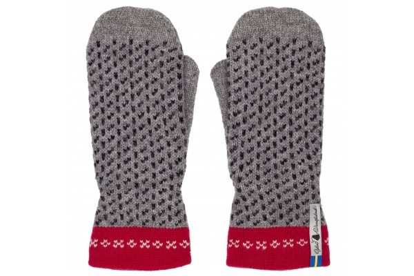 Skaftö Grey Wool Mittens