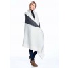 Reversible Alpaca Throw Blanket - Monochrome