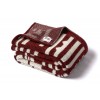 Geo Blanket Burgundy