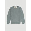 Merino Wool Raglan Crew Neck Sweater - Mid Gray