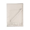 100% Baby Alpaca Throw - Porcelain