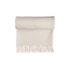 100% Baby Alpaca Throw - Porcelain