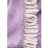 John Hanly Cashmere Throw - Lavender Purple Herringbone