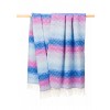 John Hanly Cashmere Throw | Blue Lavender Purple