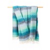 John Hanly Cashmere Throw | Aqua Teal Mist