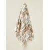 Portree Design Merino Wool Throw in Natural/Rose