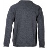Merino Roll Neck Sweater With Set-in Sleeves Dark Grey