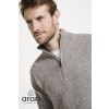 Belleek Troyer Mens Merino Wool Sweater - Heather