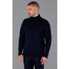 Paul James The Modern Submariner - Roll Neck Merino Wool Sweater - Navy