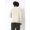 Merino Wool Raglan Crew Neck Sweater - Beige