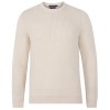 Paul James Mens 100% Chunky Merino Wool Ribbed Sweater - Ecru