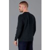 Paul James Mens 100% British Lambswool Crew Neck Sweater - Black