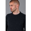 Paul James Mens 100% British Lambswool Crew Neck Sweater - Charcoal