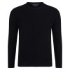 Paul James Mens 100% British Lambswool Crew Neck Sweater - Black