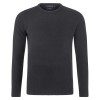 Paul James Mens 100% British Lambswool Crew Neck Sweater - Charcoal