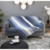 Cuenca Blue Alpaca Wool Throw Blanket