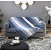 Cuenca - Queen Size Alpaca Wool Throw Blanket - Blue