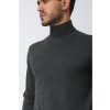 Merino Wool Sport Turtleneck - Anthracite