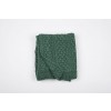 Aran Kiwi / Connemara Green Plaited Celtic Knitted Wool Throw Blanket