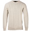 Aran Traditional Merino White SweaterAran White Sweater