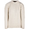 Aran Traditional Merino White Sweater