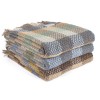 Tweedmill All Wool Celtic Weave Check Wool Throw Blanket, RANDOM COLORS