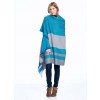 Reversible Alpaca Throw Blanket- Blue Nile